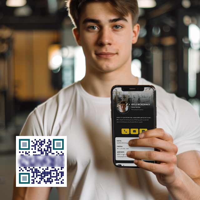 Código QR de la tarjeta V