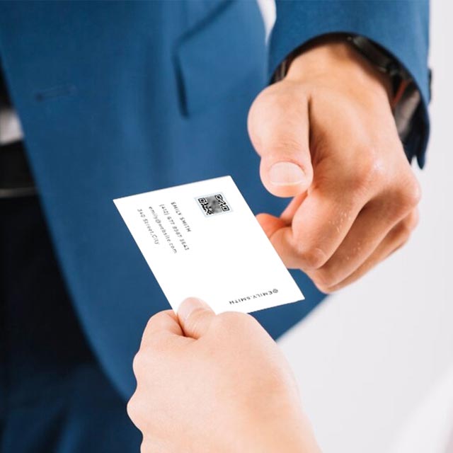 Código QR de la tarjeta V