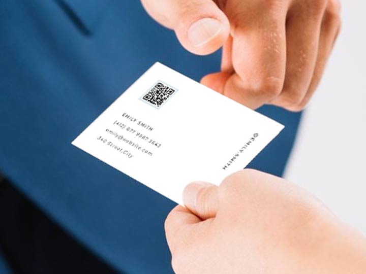 Código QR de la tarjeta V