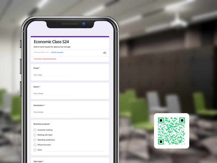  Código QR de Google Foem